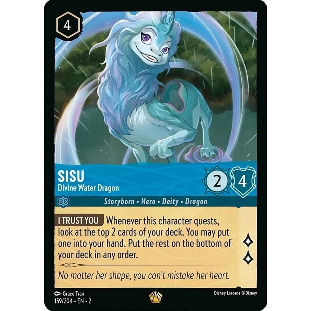 Sisu Divine Water Dragon 159/204 Legendary Rise of the Floodborn COLD FOIL